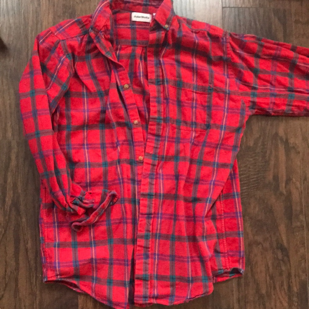 Beautiful Red Flannel Size L